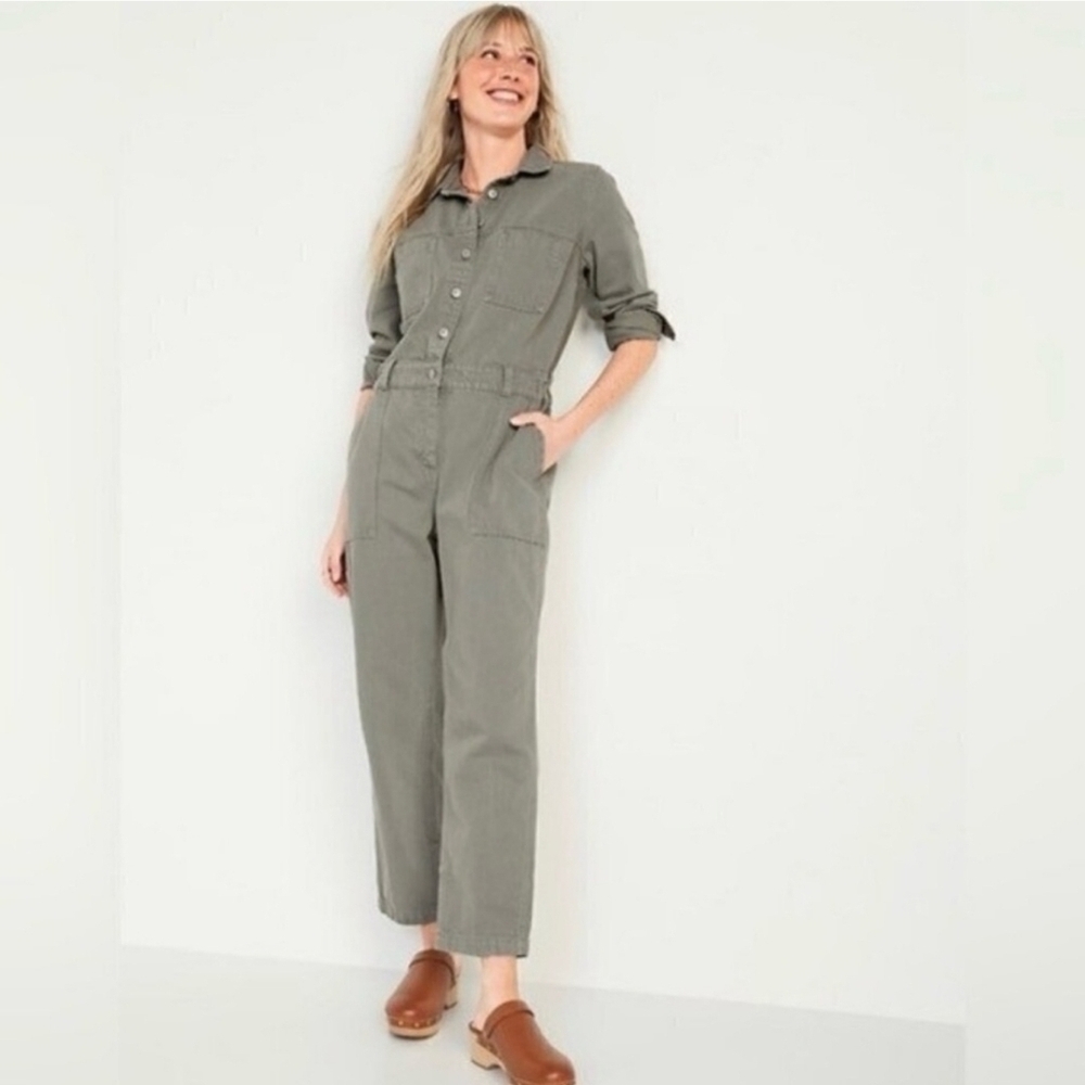Old Navy Gray Jumpsuit